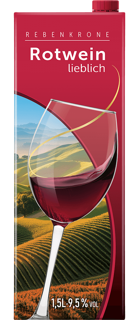 Hauser Produkte Rebenkrone Rot Tetra Slim 1,5l